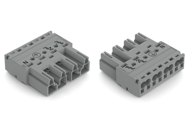 Connecteur 4 pôles, gris - Wago - 770254/060000