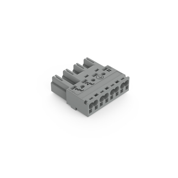 Connecteur 4 pôles, gris - Wago - 770254/060000