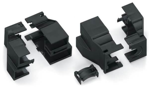 Boitier décharge de traction noir 4 + 3 poles