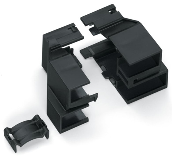 Boitier décharge de traction noir 4 + 3 poles