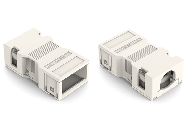 Boitier decharge tract/2p/2.5mm/blan