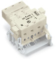 Connecteur en t linect' 3 pôles, blanc