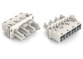 Connect fem snap-in 4-pol/blanc
