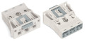 Connecteur encastrable mâle 3 pôles / blanc - Wago - 770733