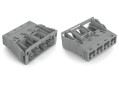 Connecteurs femelles encastrables gris