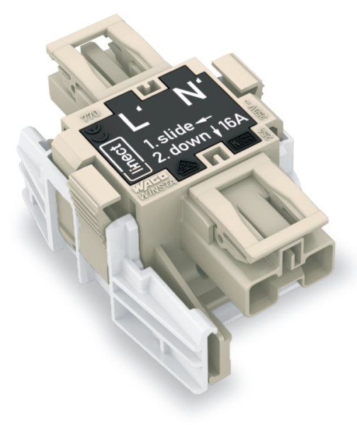 Linect connect.fem-male 2 p gr-fonce - Wago - 7707502