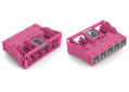 Connecteurs femelles encastrables rose