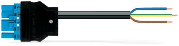 Câble de raccordement précâblé cca connecteur mâle/extrémité libre, bleu - Wago - 7715001/201000