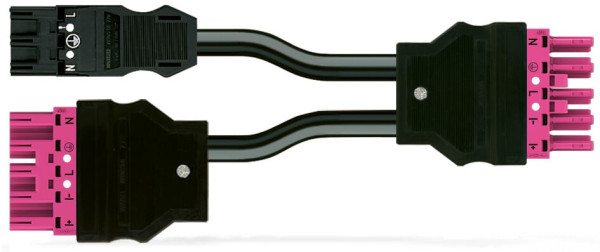 Cordon y précâblé eca 2 x connecteur mâle/connecteur femelle