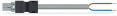Câble de raccordement précâblé b2ca connecteur mâle/extrémité libre, gris