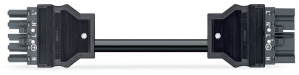 Cordon de raccordement précâblé eca connecteur femelle / connecteur mâle, gris f - Wago - 7718985/006503