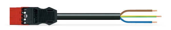 Cordon midi m/- 3g1,5 pvc 3m noir - Wago - 7719973/206301