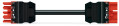 Cordon midi f/m 5g2,5 pvc 2m noir