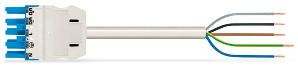 Cordon midi f/- 4m 5g1,5 pvc blanc