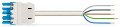 Cordon midi f/- 4m 5g1,5 pvc blanc