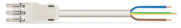 Cordon femelle/- 3g 2,5 ho5vvf blanc 5 m