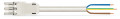 Cordon femelle/- 3g 2,5 ho5vvf blanc 5 m