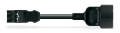 Cordon mâle noir / prise de courant schuko femelle 1 m - Wago - 7719993/406101