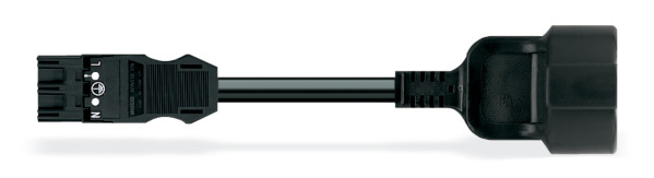 Cordon mâle blanc / prise de courant schuko femelle 2 m - Wago - 7719993/406202