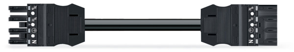 Cordon mâle/femelle 4g 1,5 ho5vvf noir 2 m