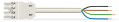 Cordon femelle/- 4g 1,5 ho5vvf blanc 1 m