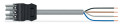 #câble de raccordement connecteur femelle ## extrémité non r 4 pôles, gris#