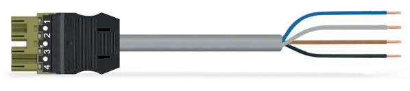 Câble de raccordement précâblé eca connecteur mâle/extrémité libre, vert clair - Wago - 7719994/205405