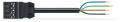 Cordon mâle/- 4g 1,5 ho5vvf noir 3 m