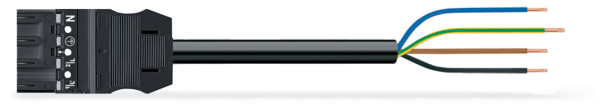 Cordon mâle/- 4g 1,5 ho5vvf noir 5 m