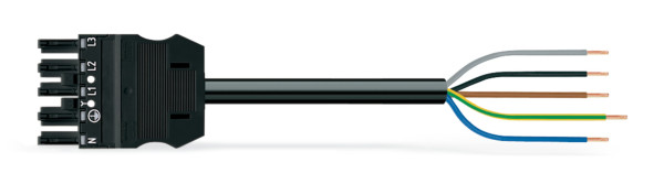 Cordon f/- 5g2,5 ho5vvf noir 5m