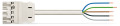 Cordon midi m/- 5x2,5 pvc 7m noir