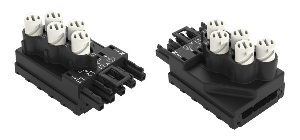 Dérivateur 5 pôles pour câble plat / noir