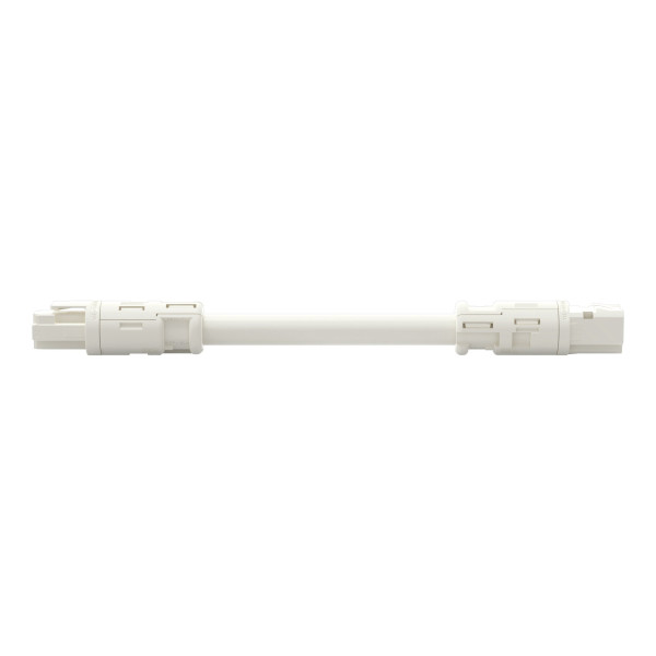 Cordon de raccordement précâblé eca connecteur femelle / connecteur mâle, blanc