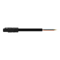Cordon rd mâle/dénudé 3g 1,5 ho5vvf câble noir 2 m