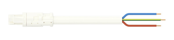 Câble de raccordement précâblé eca connecteur femelle/extrémité libre, blanc - Wago - 7749993/116302