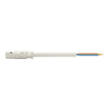Cordon rd mâle/dénudé 3g 1,5 ho5vvf blanc 1 m