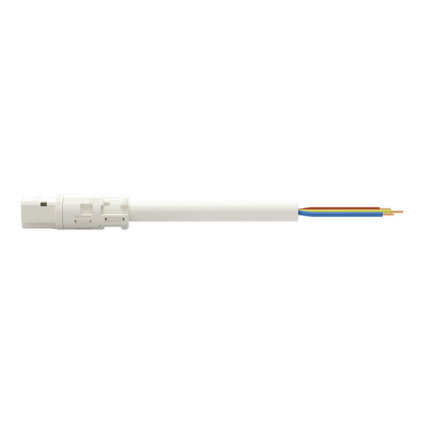 Cordon rd mâle/dénudé 3g 1,5 ho5vvf blanc 2 m