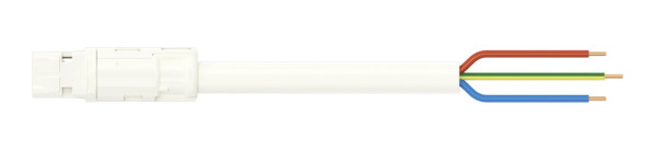 Cordon rd mâle/dénudé 3g 2,5 ho5vvf blanc 1 m