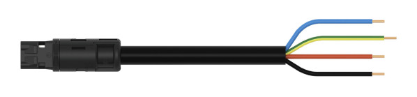 Cordon rd mâle/dénudé 4g 1,5 ho5vvf noir 1 m