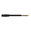 Cordon rd mâle/dénudé 4g 1,5 ho5vvf noir 1 m