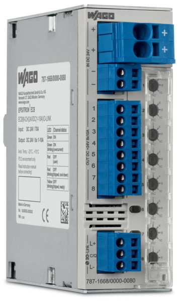 Disjoncteur électronique 24 v dc - 8 canaux 1…10 a (io-link)