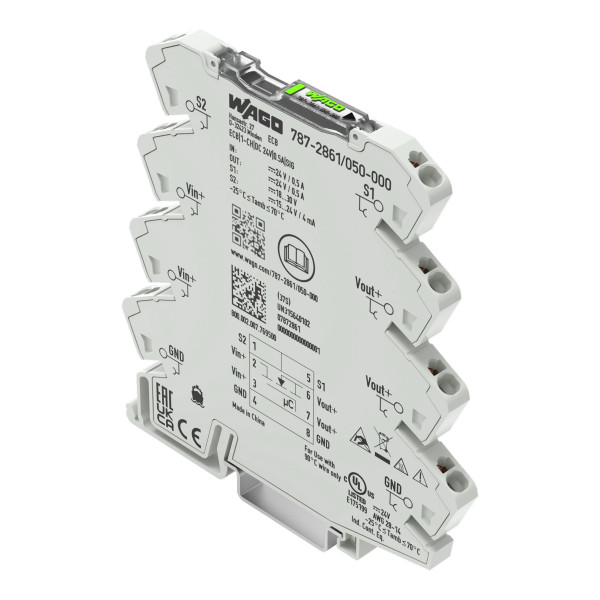 Disj. électronique monovoie 6mm fixe - 24 vdc 0,5 a
