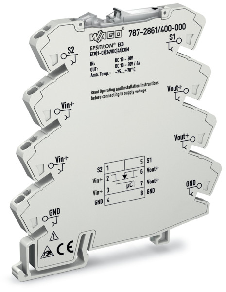Disj. électronique monovoie 6mm fixe - 24 vdc 4 a