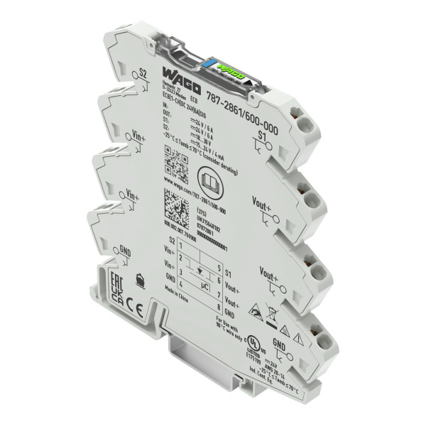 Disj. électronique monovoie 6mm fixe - 24 vdc 6 a