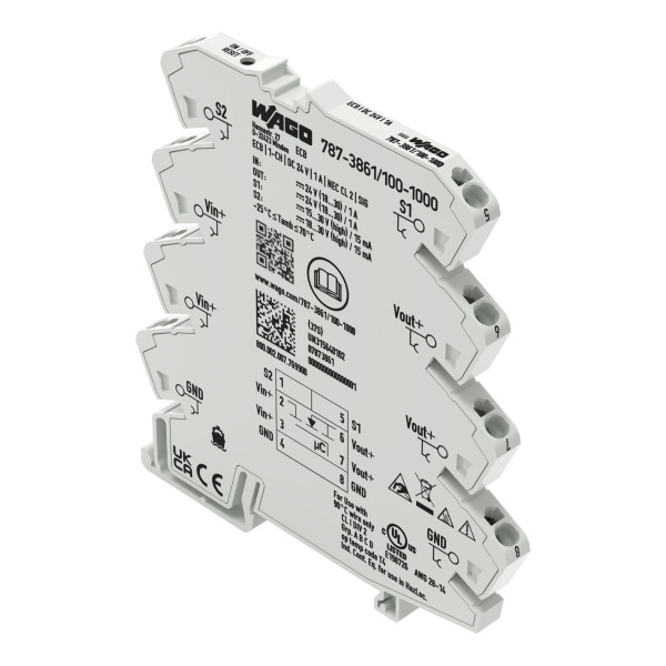 Disj. électronique monovoie 6mm règlable - 24 vdc - 1a - nec class 2