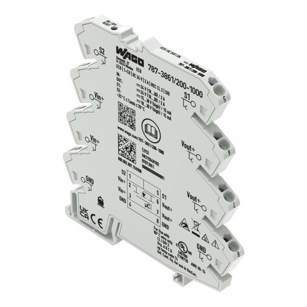 Disj. électronique monovoie 6mm règlable - 24 vdc - 2a - nec class 2