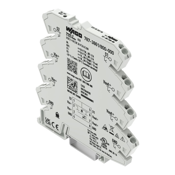 Disj. électronique monovoie 6mm règlable - 24 vdc - 8a