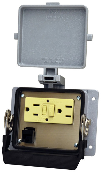 Rj45, 120vac gfi nema 4x 