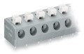 Borne pour circuits imprimés bouton-poussoir 2,5mm² pas7.5mm 9 pôles, gris foncé