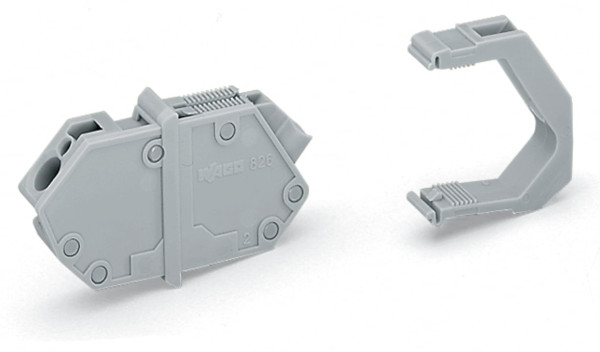 Borne modulaire traversante / 4 mm² / bleu